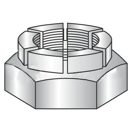 Newport Fasteners Lock Nut, 1"-8, Steel, Cadmium Plated, 50 PK 465279